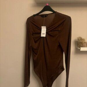 Chocolate brown bodysuit size 12